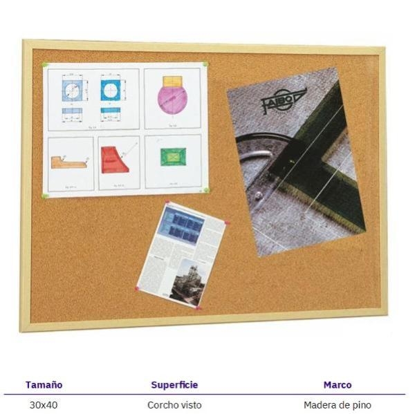 TABLERO CORCHO FAIBO 607-1 30x40 cms