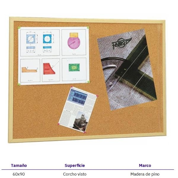 TABLERO CORCHO FAIBO 607-3 60x90cms M.MA