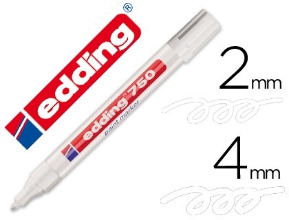 ROTULADOR EDDING 750-49 BLANCO, UNIDAD