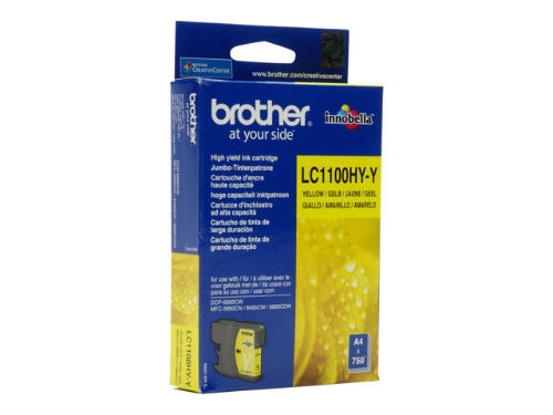 ORIGINAL BROTHER INKJET LC1100Y AMARILLO