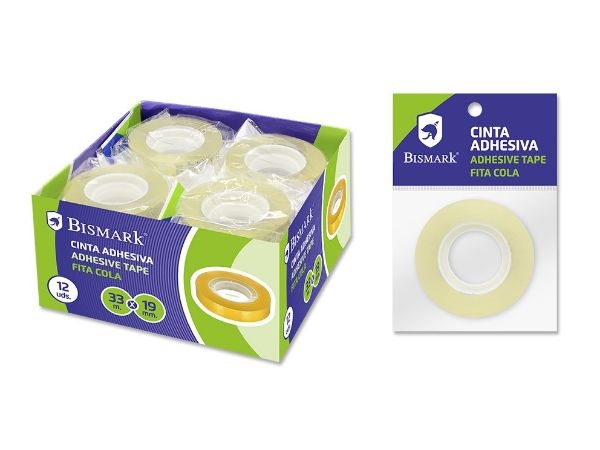 CINTA ADHESIVA 33X19 mm.313411 BISMARK