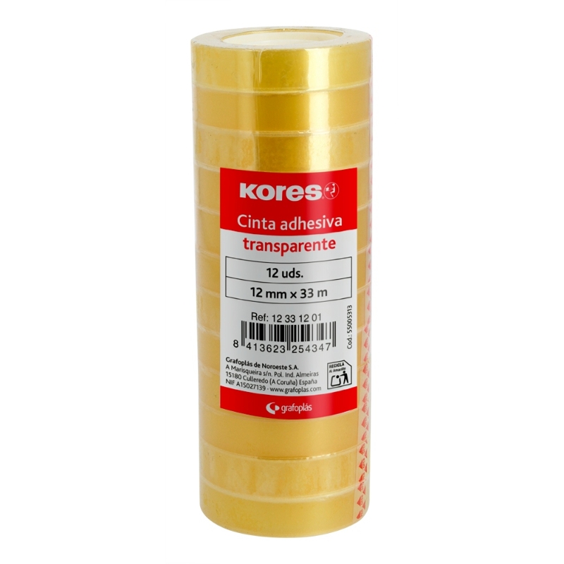 CINTA ADHES.KORES 12331201 33x12 PACK 12