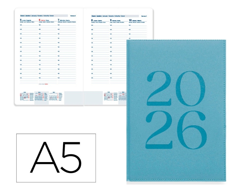 AGENDA ENCUADERNADA LD 2026 173247 AZ.CL