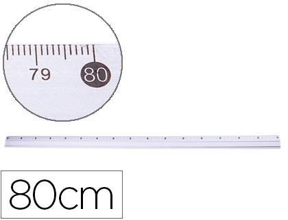 REGLA METALICA 80cm QC 77829/KF16822