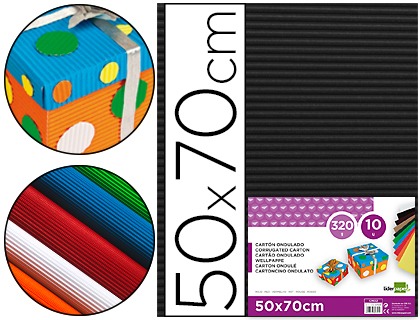 CARTON ONDULADO LD 37649/CN14 NEGRO HOJA