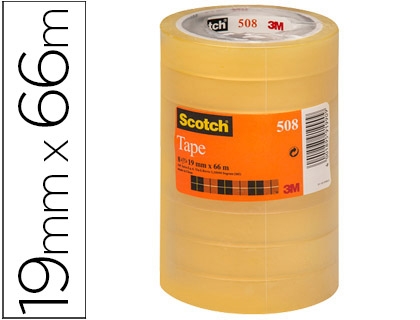 CINTA SCOTCH 508 66x19mm 75621 P/8uni