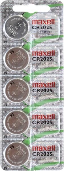 PILA MAXELL CR2025 E-B5 MXL PACK 5 unida