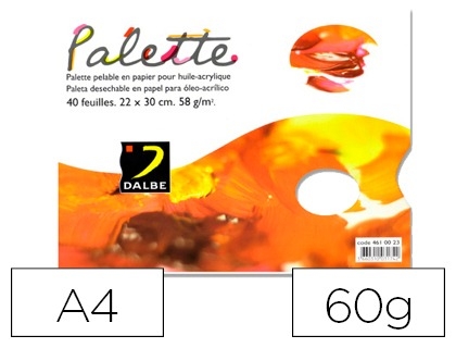 PALETA PAPEL DALBE A4 40H 150229/A15311
