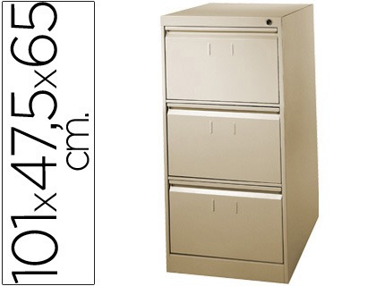 FICHERO 3-CAJONES 31238/F-1003E-BE BEIGE