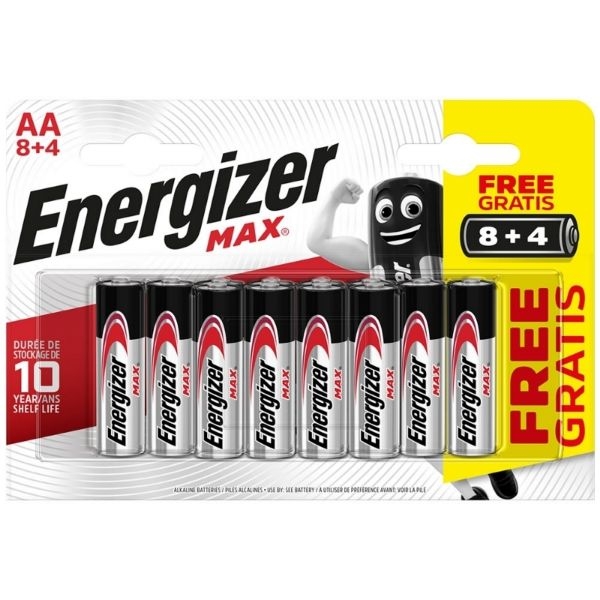 PILA ENERGIZER MAX AA/LR6 P12 E301531604