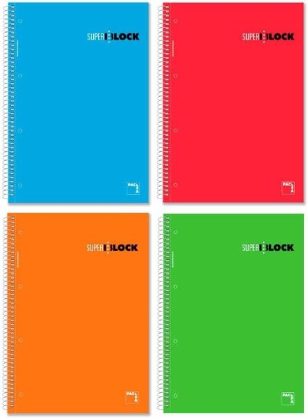 CUADERNO PACSA 16441 A4 MICR.160H 5x5+GR
