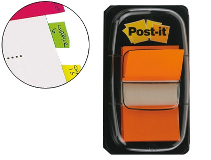 INDEX POST-IT 680-4 NARANJA 25x43 P/50