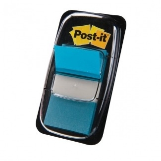 INDEX POST-IT 680-23 AZUL BRI.25x43 P/50