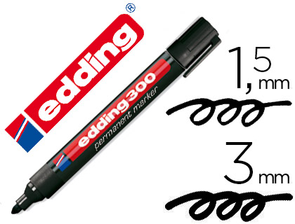 ROTULADOR EDDING 300-01 NEGRO, UNIDAD