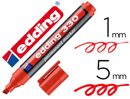 ROTULADOR EDDING 330-02 ROJO, UNIDAD