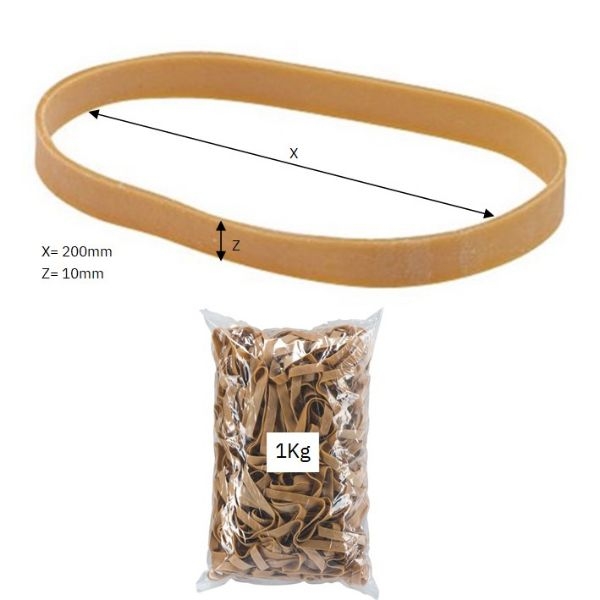 BANDA ELASTICA BANDEX 200x10mm BOLSA 1Kg