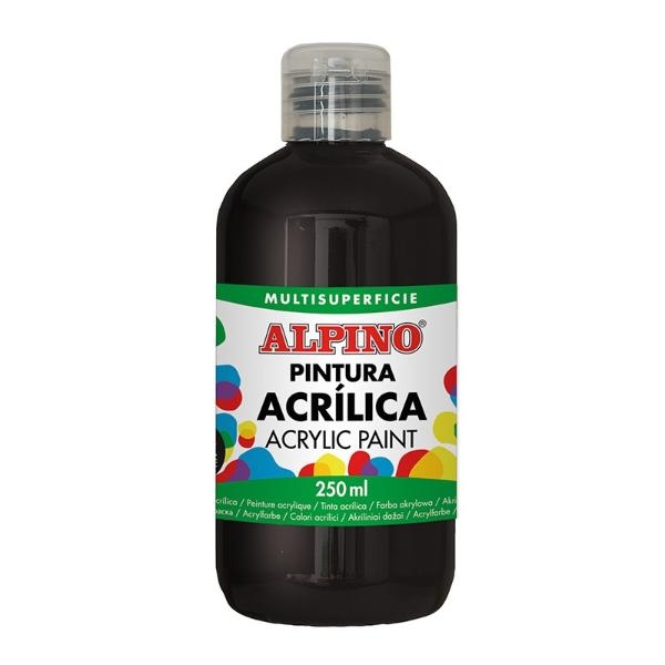 PINTURA ACRIL.ALPINO 250ml NEGR.DV000033