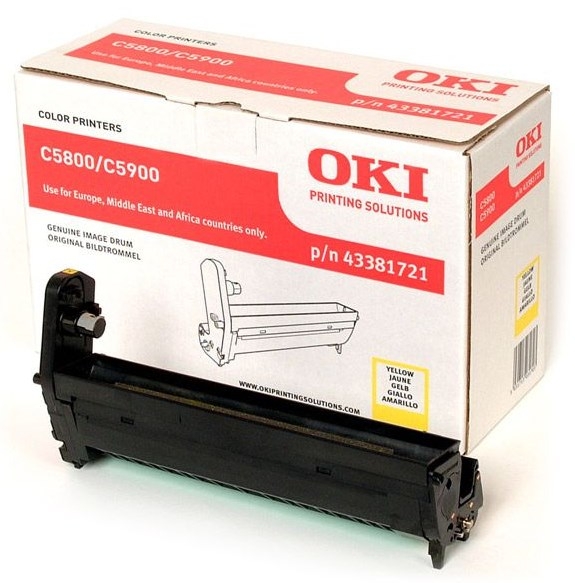 ORIGINAL OKI TAMBOR 43381721 AMARILLO 20