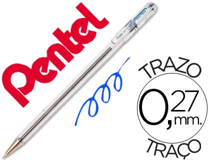 BOLIGRAFO PENTEL BK77AZ SUPERB 07 AZUL -