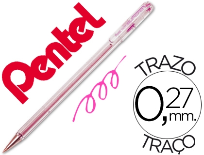BOLIGRAFO PENTEL BK77RS SUPERB 07 ROSA -