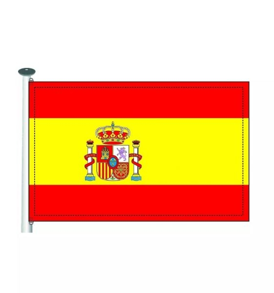 BANDERA ESPAÑA ESCUDO 100x150cm  EXTERIO