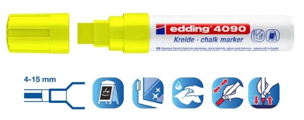 ROTULADOR EDDING 4090-65 TIZA LIQ.VIS.AM