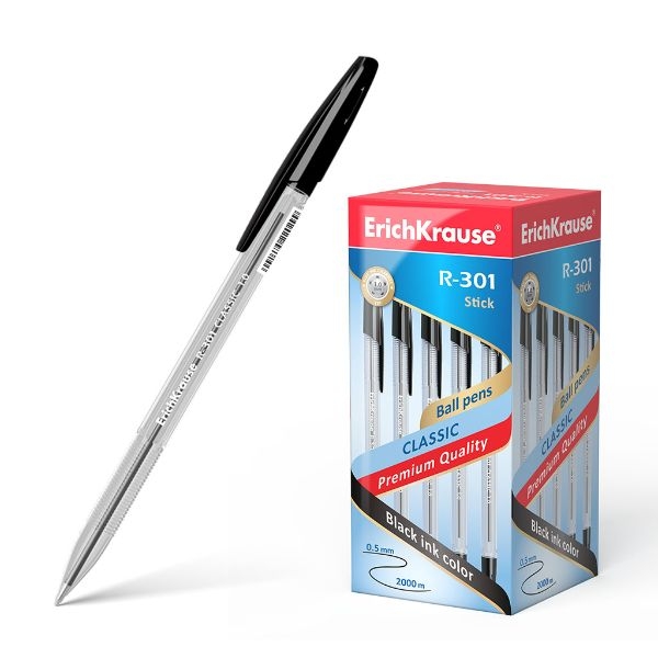 BOLIGRAFO EK R-301 NEGRO 43185, UNIDAD