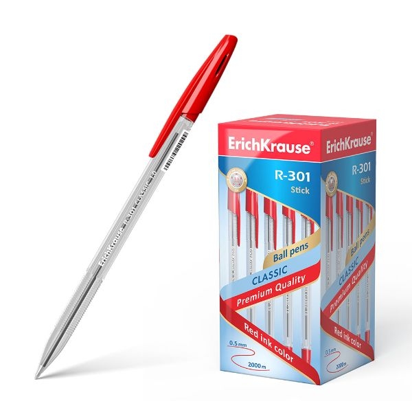 BOLIGRAFO EK R-301 ROJO 43186, UNIDAD