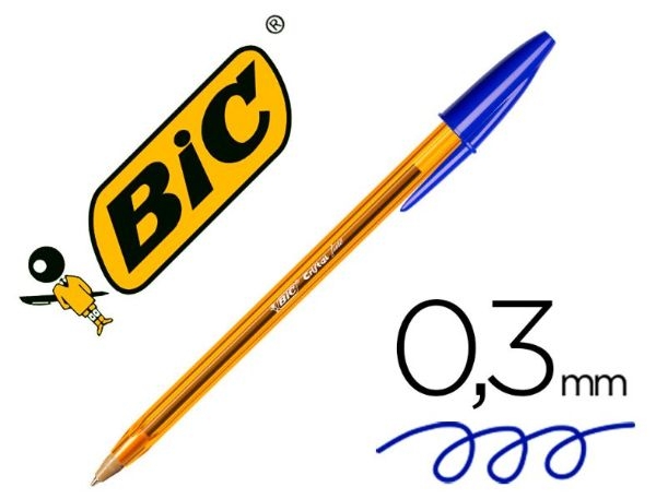 BOLIGRAFO BIC CRISTAL FINE AZUL 872730