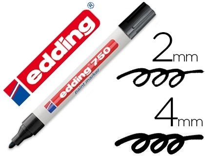 ROTULADOR EDDING 750-01 NEGRO, UNIDAD