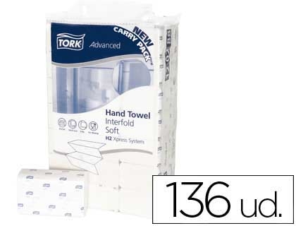 TOALLITA TORK 71789/120288 PACK 136u
