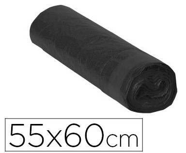 BOLSA BASURA 55x60 NEGRA 76256/19978 15u