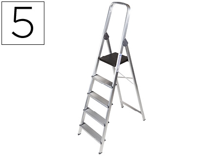 ESCALERA 5-PELD.ALUMIN.QC 31968/KF00316 