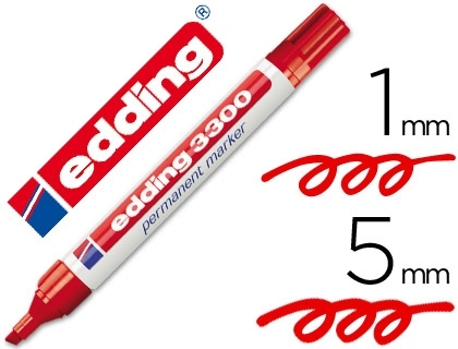 ROTULADOR EDDING 3300-02 ROJO P.BISELADA