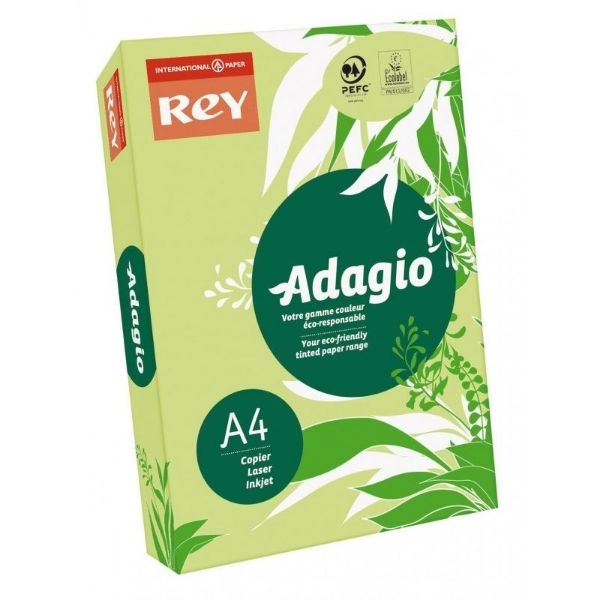 PAPEL ADAGIO A4/80 VERDE ESMERA81 156227