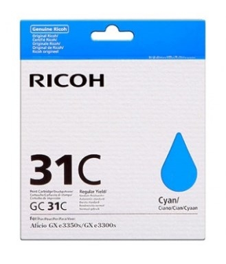 ORIGINAL RICOH CARTUCHO 405689 GC31 CIAN