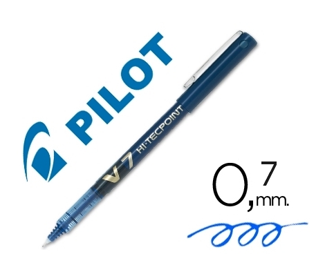 ROTULADOR PILOT V7 07 AZUL BX-V7-L