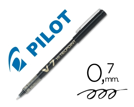ROTULADOR PILOT V7 07 NEGRO BX-V7-B