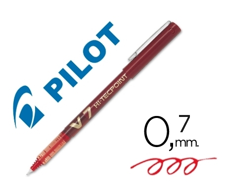 ROTULADOR PILOT V7 07 ROJO BX-V7-R