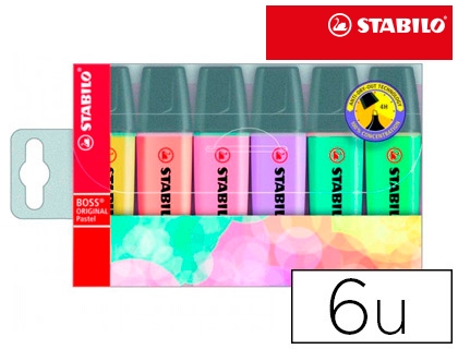 MARCADOR FLUORES.STABILO 64353/70/6-2 PA
