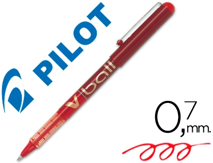ROTULADOR PILOT VBALL 07 ROJO BL-VB7-R