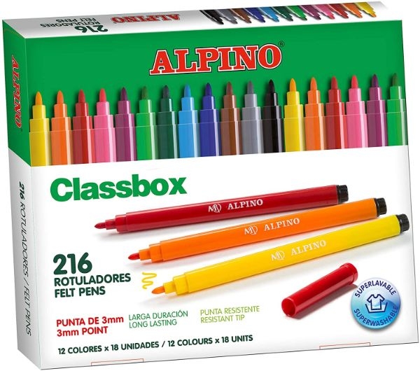 ROTULADOR ALPINO CLASSBOX 216un AR000108