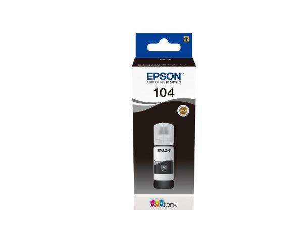 ORIGINAL EPSON 104 C13T00P140 NEGRO 65ml