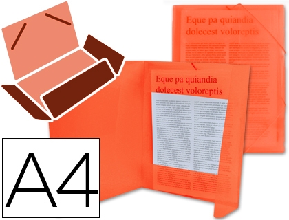 CARPETA LD POLIP.A4 3-S-ROJA 19993/CG68