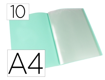 CARPETA FUNDAS A4 10F LD 10994/EC65 VERD