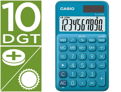 CALCULADORA CASIO 10D 155204/SL-310UC-BU