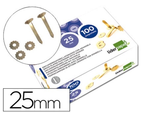 ENCUADERNADOR LATON LD 25mm 2842/FS05