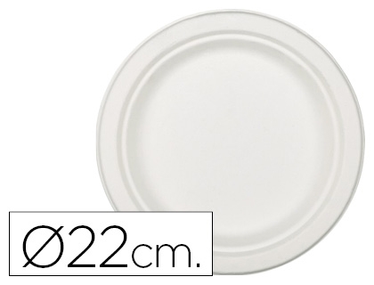 PLATO FIBRA 22CM 155189/3382/3338 P/50un