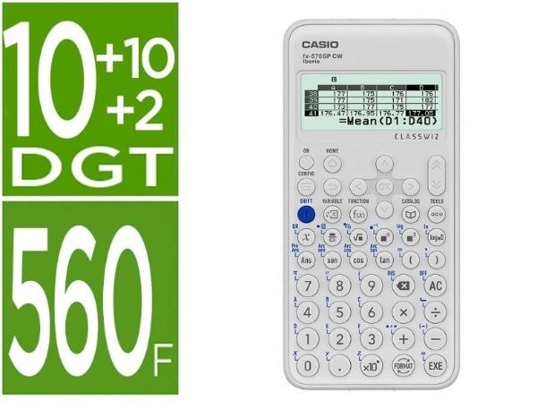 CALCULADORA CASIO CIENT.FX570SPCW PILAS