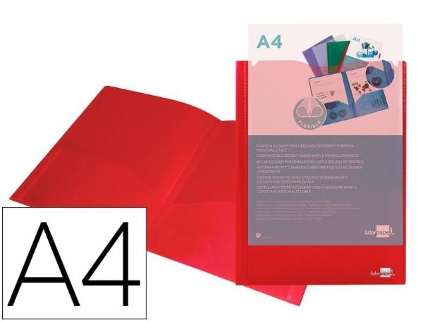 CARPETA DOSSIER A4 2B ROJA 27847/KG01